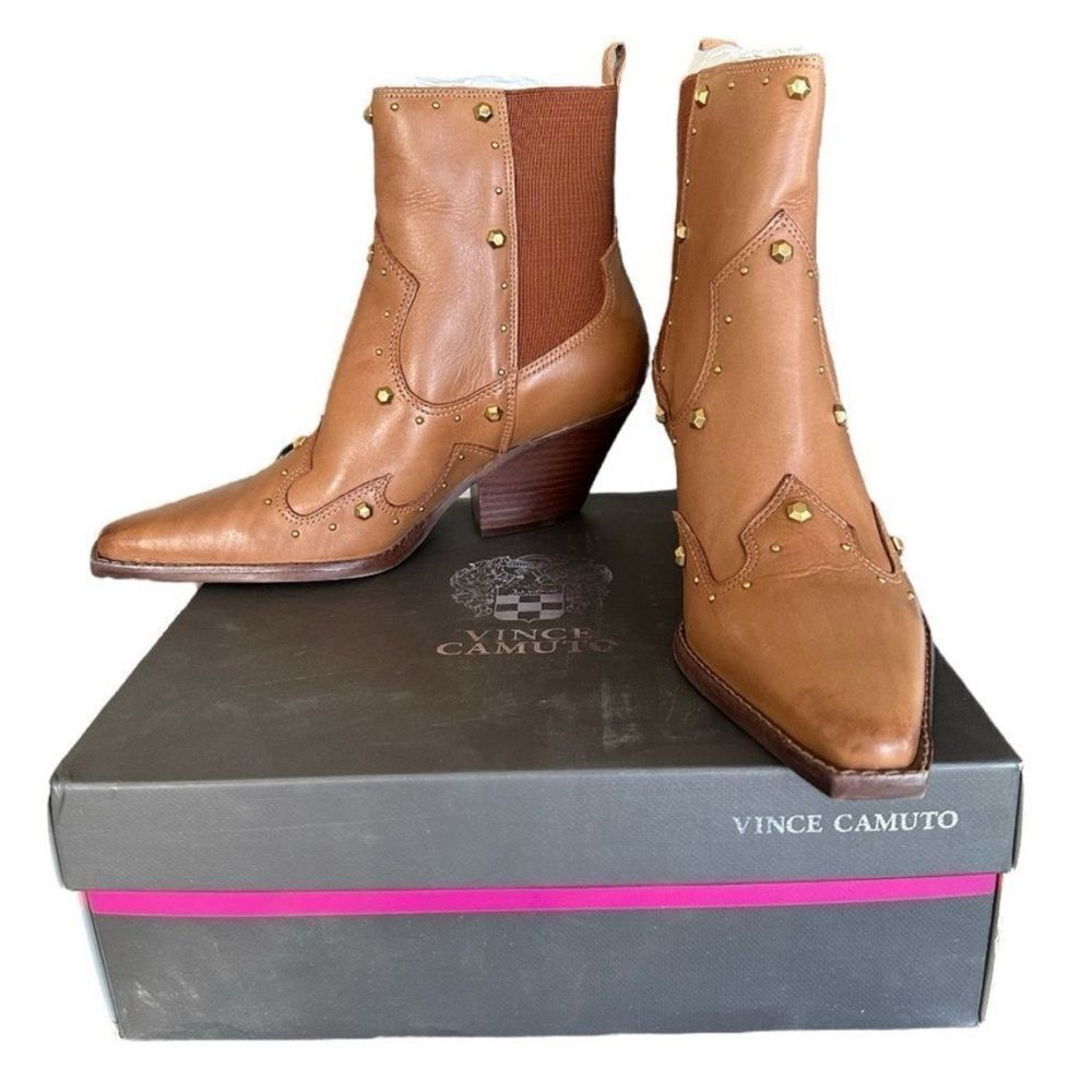 Vince Camuto Brown Heeled Boots